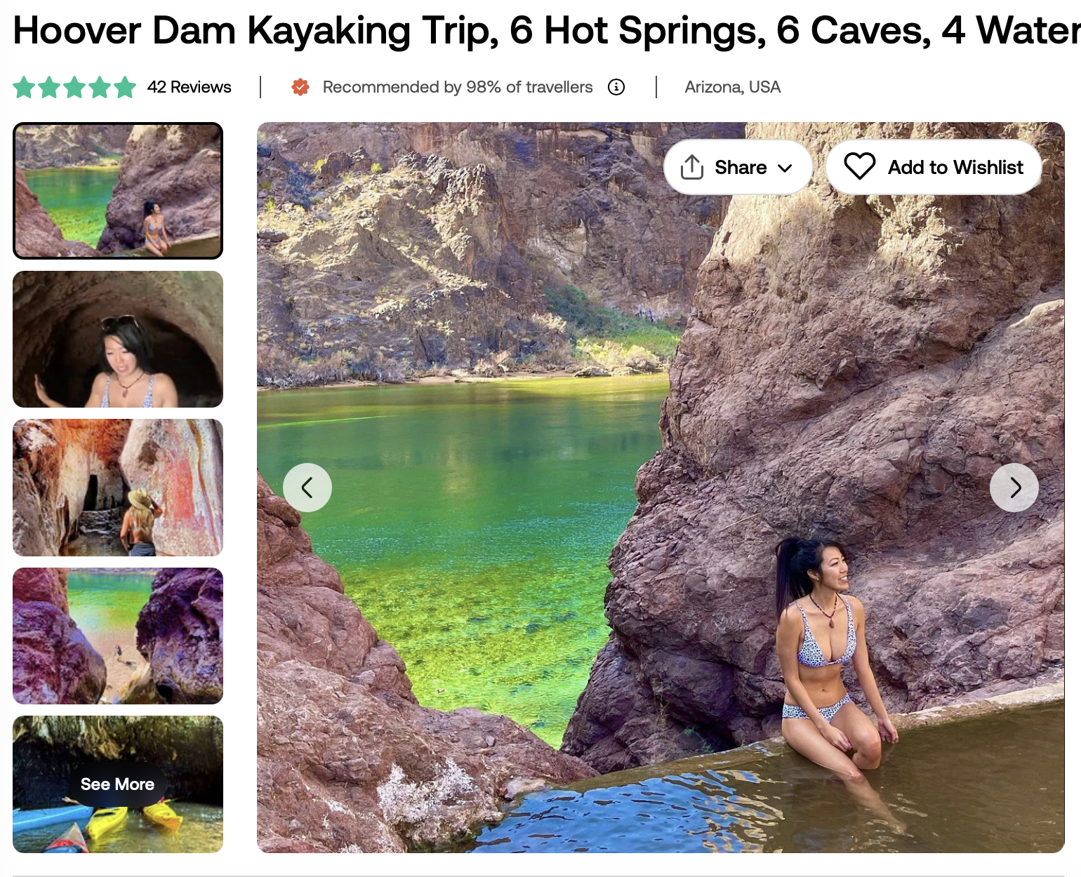 Viator Hoover Dam Kayak Tour Reviews