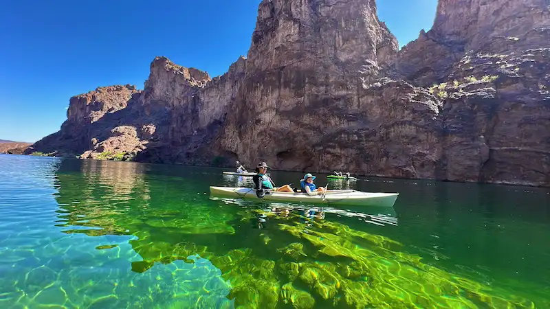 Hoover Dam kayak tour Black Canyon Colorado River guided adventure Las Vegas Nevada